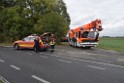 Einsatz BF Koeln PKW im See Koeln Esch P287